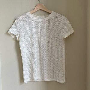 Zara Trafaluc Crochet T-Shirt